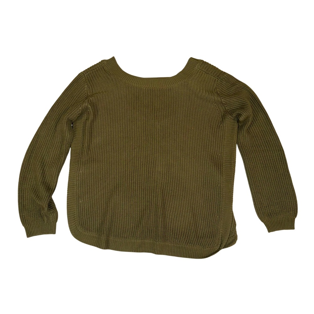 JACK by BB DAKOTA Olive Green Knit Sweater Long Sleeve Scoop Neck Women's M
